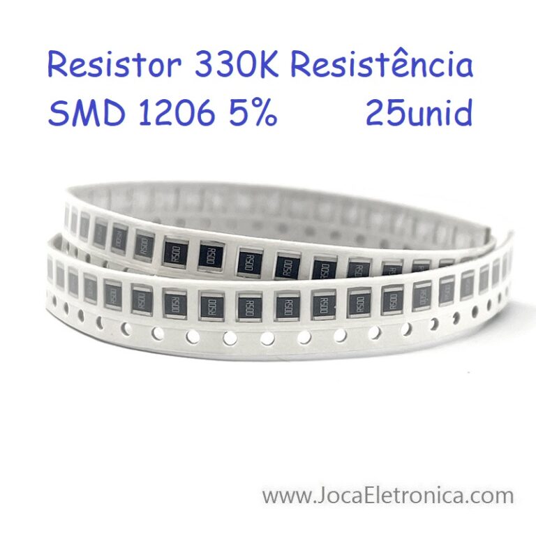 Resistor 330K Resistência SMD 1206 5% 25unid-