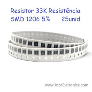 Resistor 33K Resistência SMD 1206 5% 25unid