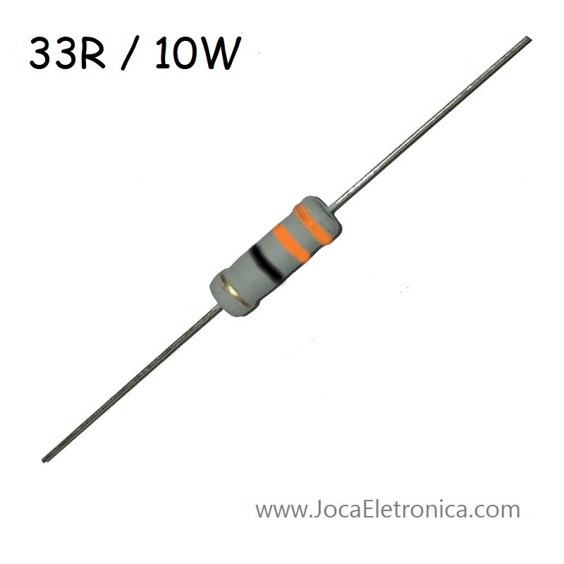 Resistor / Resistência 33R / 10W