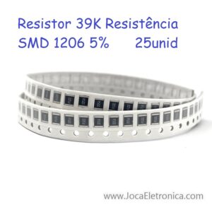 Resistor 39K Resistência SMD 1206 5% 25unid