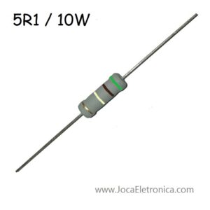 Resistor  / Resistência 5R1 / 10W