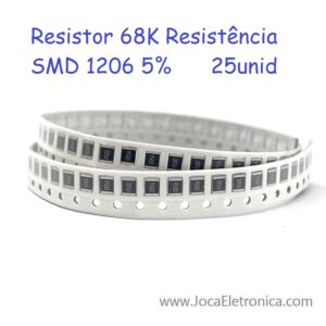 Resistor 68K Resistência SMD 1206 5% 25unid