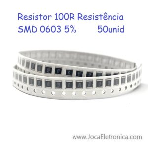 Resistor 100R Resistência SMD 0603 5% 50unid