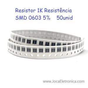 Resistor 1K Resistência SMD 0603 5% 50unid