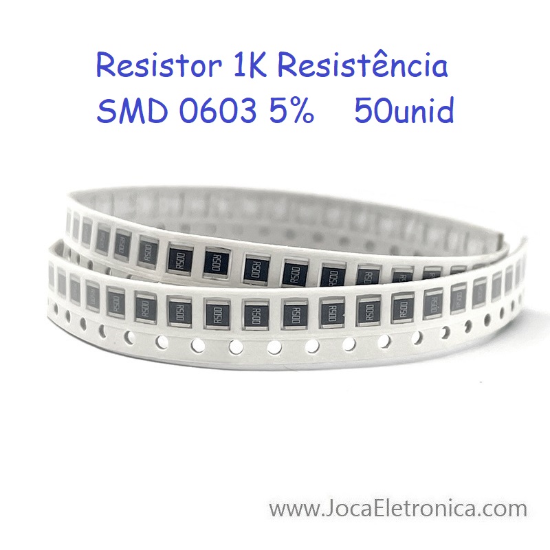 Resistor 1K SMD 0603 50unid