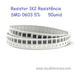 Resistor 1K2 Resistência SMD 0603 5% 50unid