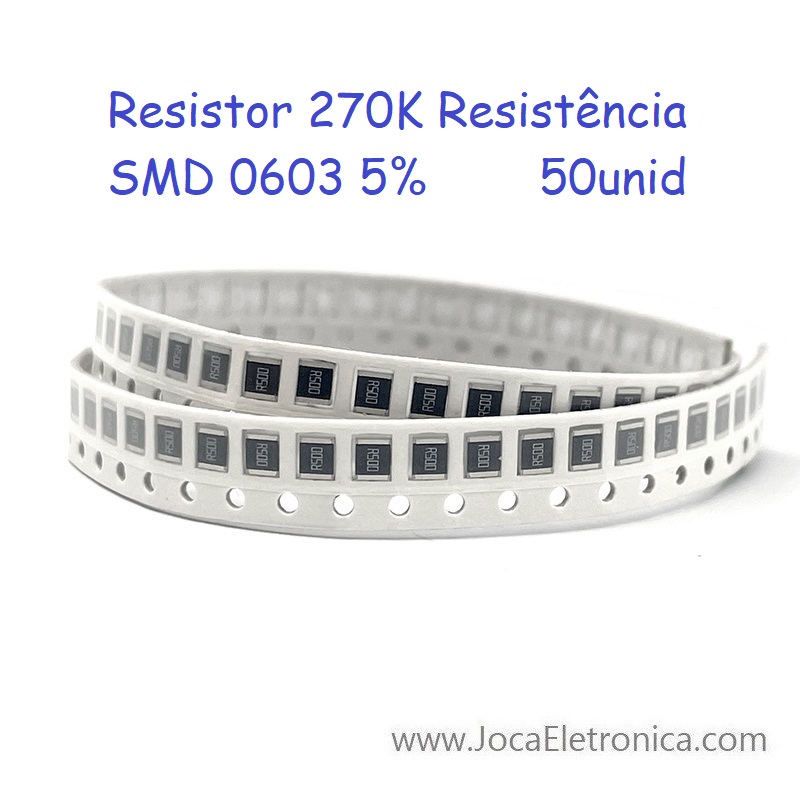 Resistor 270K SMD 0603 50unid