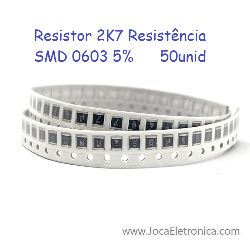 Resistor 2K7 SMD 0603 5% 50unid