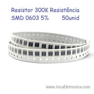 Resistor 300K Resistência SMD 0603 5% 50unid
