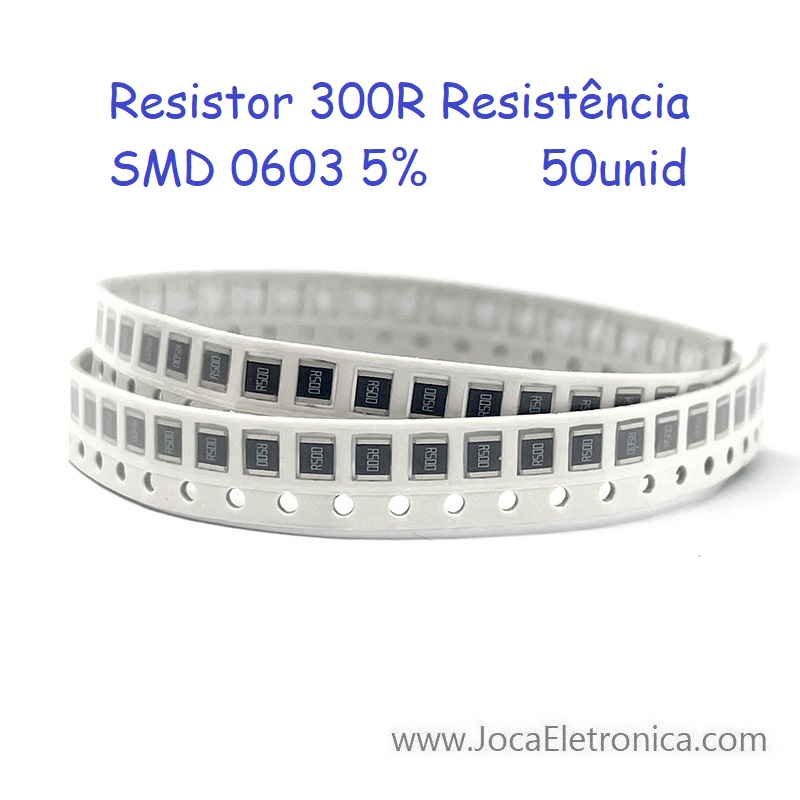 Resistor 300R SMD 0603 50unid