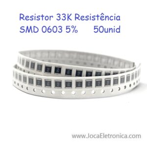 Resistor 33K Resistência SMD 0603 5% 50unid