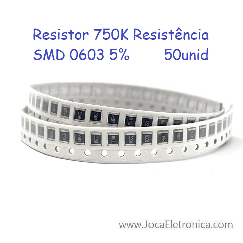 Resistor 750K SMD 0603 50unid