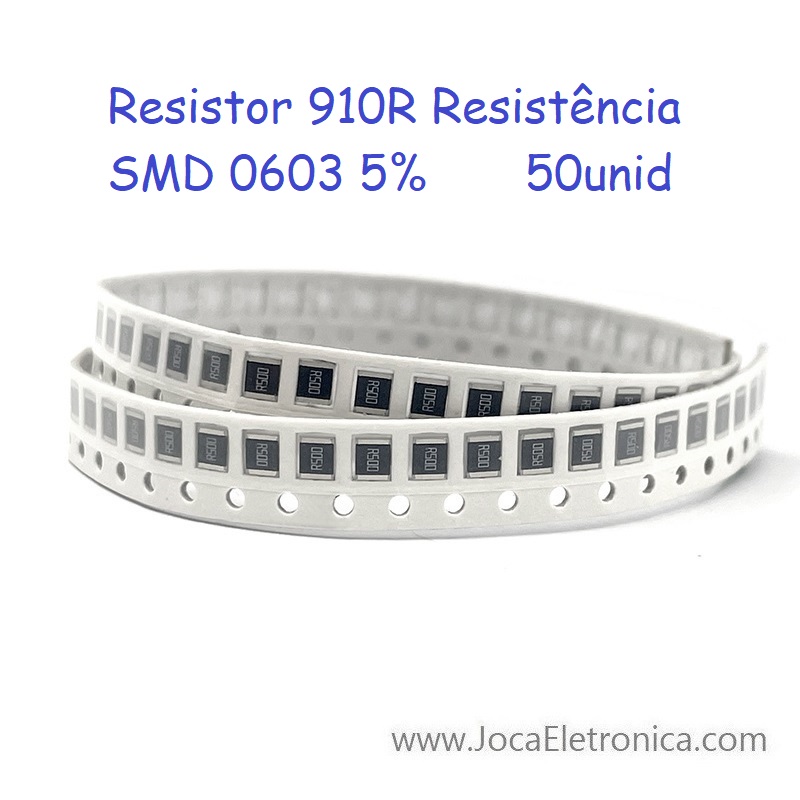 Resistor 910R SMD 0603 50unid