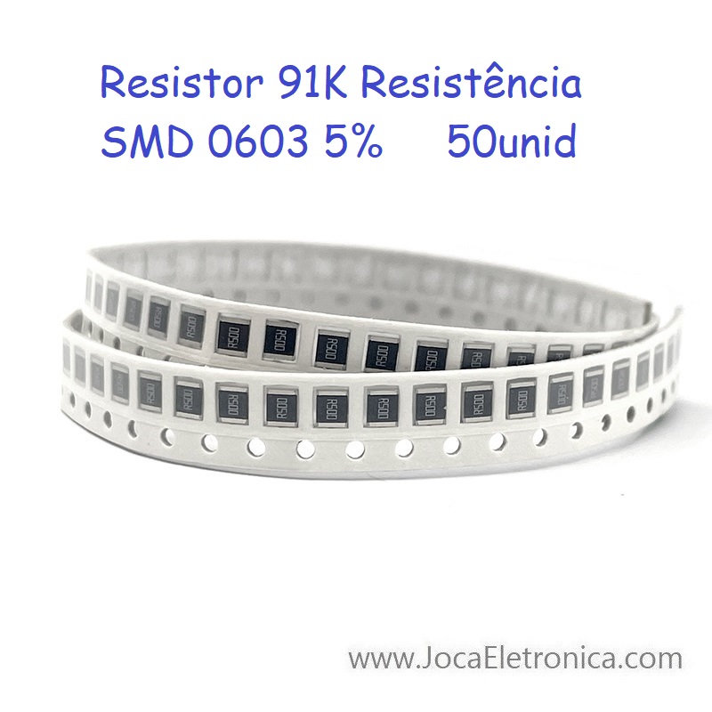 Resistor 91K SMD 0603 5% 50unid