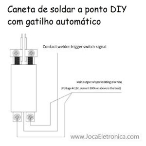 Caneta de soldar a ponto DIY com gatilho automático