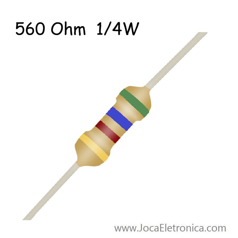 Resistor 560 Ohm 0,25W 5%