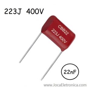 Condensador 223J / Capacitor Poliéster 22nF 400V