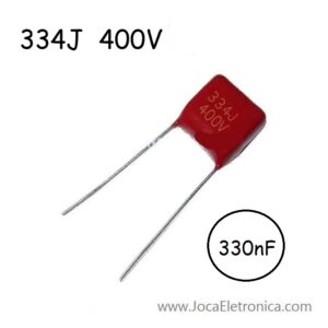 Condensador 334J / Capacitor Poliéster 330nF 400V