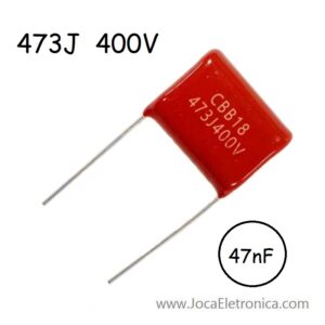 Condensador 473J / Capacitor Poliéster 47nF 400V