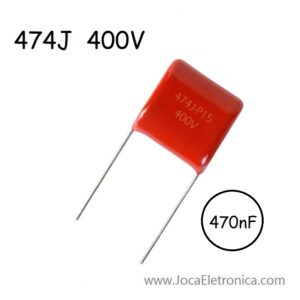 Condensador 474J / Capacitor Poliéster 470nF 400V