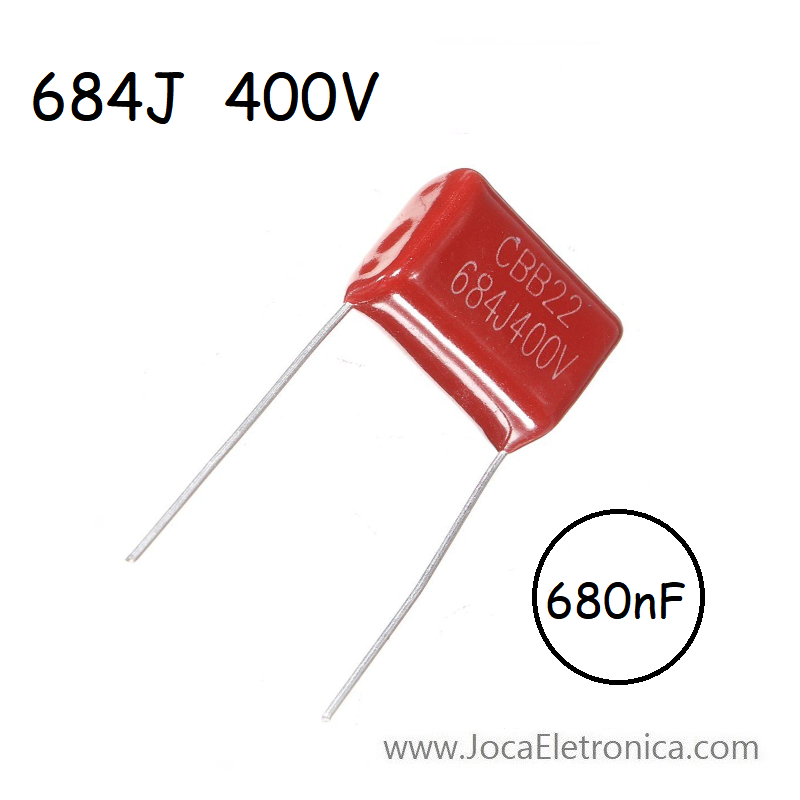 Condensador 684J / Capacitor Poliéster 680nF 400V