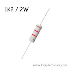 Resistor / Resistência 1K2 Ohm 2W  Filme Metal 5%