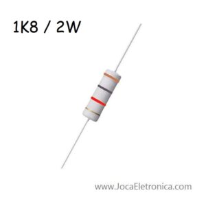 Resistor / Resistência 1K8 Ohm 2W  Filme Metal 5%