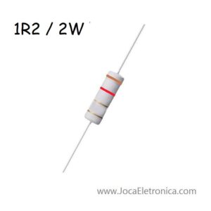 Resistor 1R2 / Resistência 1.2 Ohm 2W  Filme Metal 5%