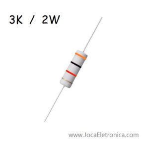 Resistor / Resistência 3K Ohm 2W  Filme Metal 5%