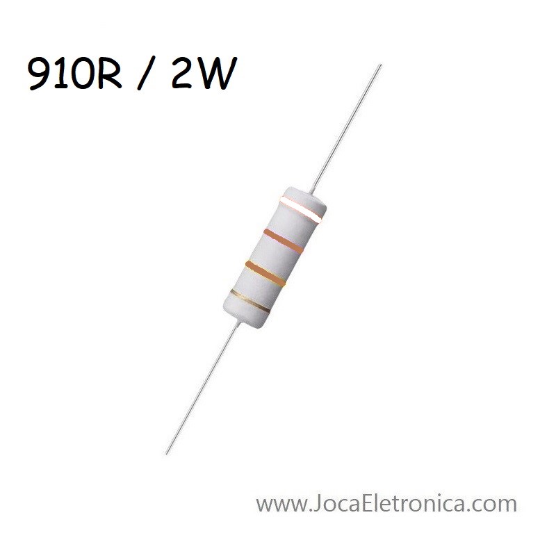 Resistor 910 Ohm 2W Filme Metal