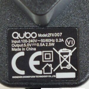 Carregador Telemóvel Qubo 2FX007 5V 500mA 2.5W TipoC