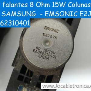 Alto falantes 8 Ohm 15W Colunas LCD SAMSUNG  – EMSONIC E2J27K EAB62310401