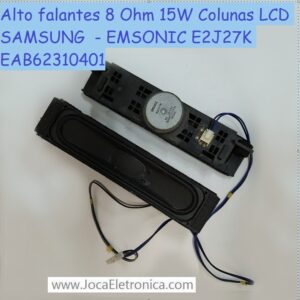 Alto falantes 8 Ohm 15W Colunas LCD SAMSUNG  – EMSONIC E2J27K EAB62310401