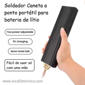 Soldador Caneta a ponto portátil para bateria de lítio 18650