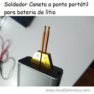 Soldador Caneta a ponto portátil para bateria de lítio 18650