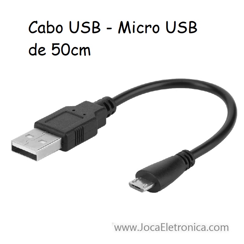 Cabo USB - Micro USB de 50cm